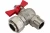 Шаровой кран VALTEC BASE угловой с накидной гайкой 1/2х3/4 нар.-вн. VT.267.N.0405