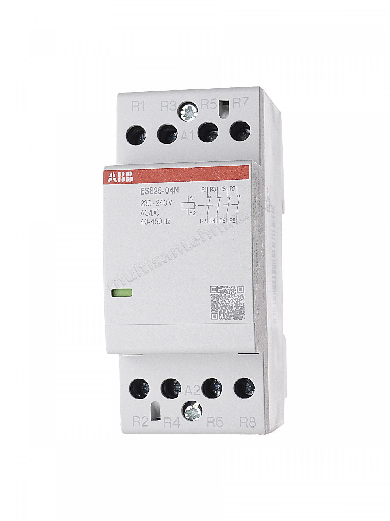 Контактор ABB ESB25-04N-06 модульный (25А АС-1, 4НЗ), катушка 230В AC/DC 1SAE231111R0604