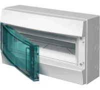  Бокс ABB настенный Mistral65 18М прозрачная дверь c клеммами серый 1SLM006501A1203