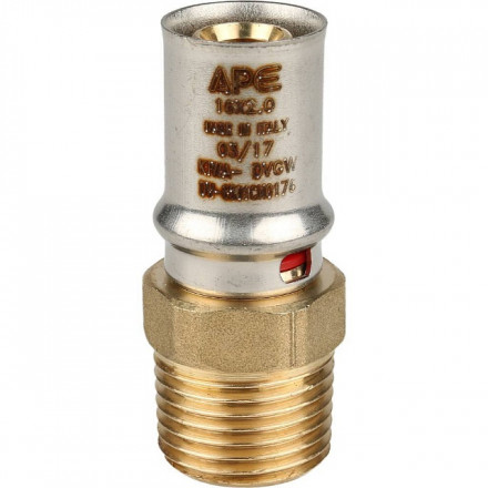 Переходник STOUT с наружной резьбой 1/2х16 прессовой винтовой SFP-0001-001216