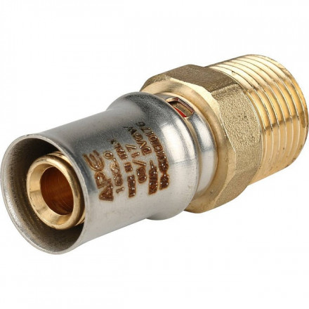 Переходник STOUT с наружной резьбой 1/2х16 прессовой винтовой SFP-0001-001216