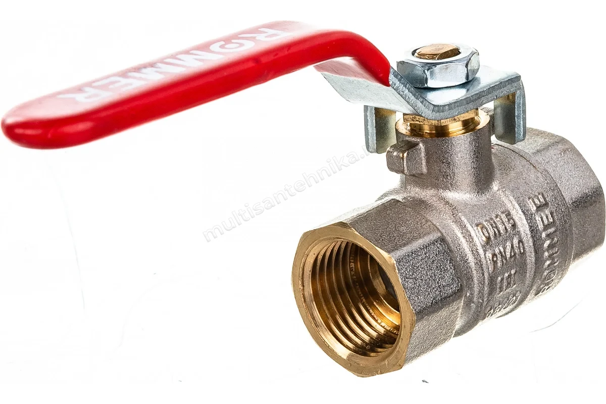Кран Rommer шаровой полнопроходной 1/2" ВН/ВН RBV-0001-0110315