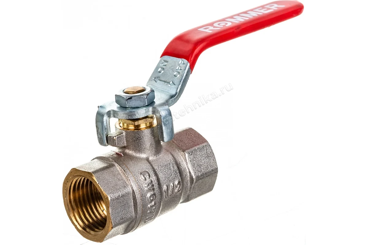 Кран Rommer шаровой полнопроходной 1/2" ВН/ВН RBV-0001-0110315
