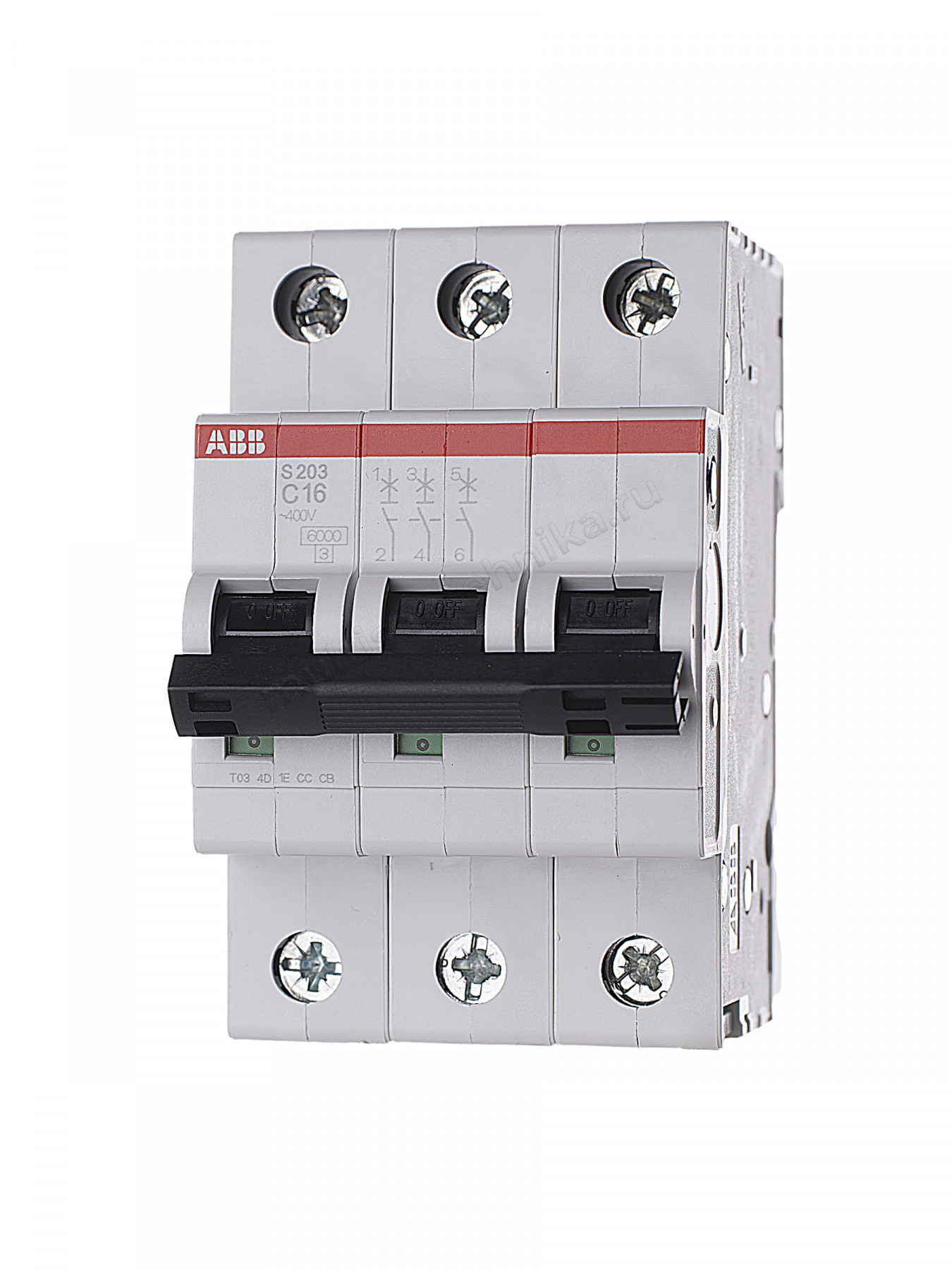 Автоматический выключатель ABB 3-полюсный S203 C16 2CDS253001R0164