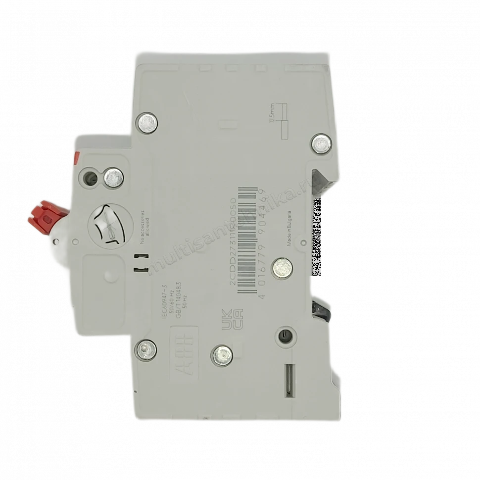 Рубильник ABB 3-полюсный SHD203/50 красный рычаг 2CDD273111R0050