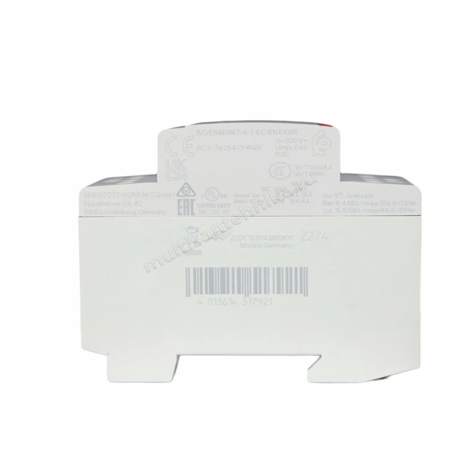Контактор ABB ESB25-22N-06 модульный (25А АС-1, 2НО+2НЗ), катушка 230В AC/DC 1SAE231111R0622