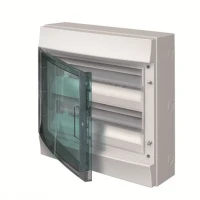  Бокс ABB настенный Mistral65 36М 2 ряда прозрачная дверь c клеммами серый 1SLM006501A1205