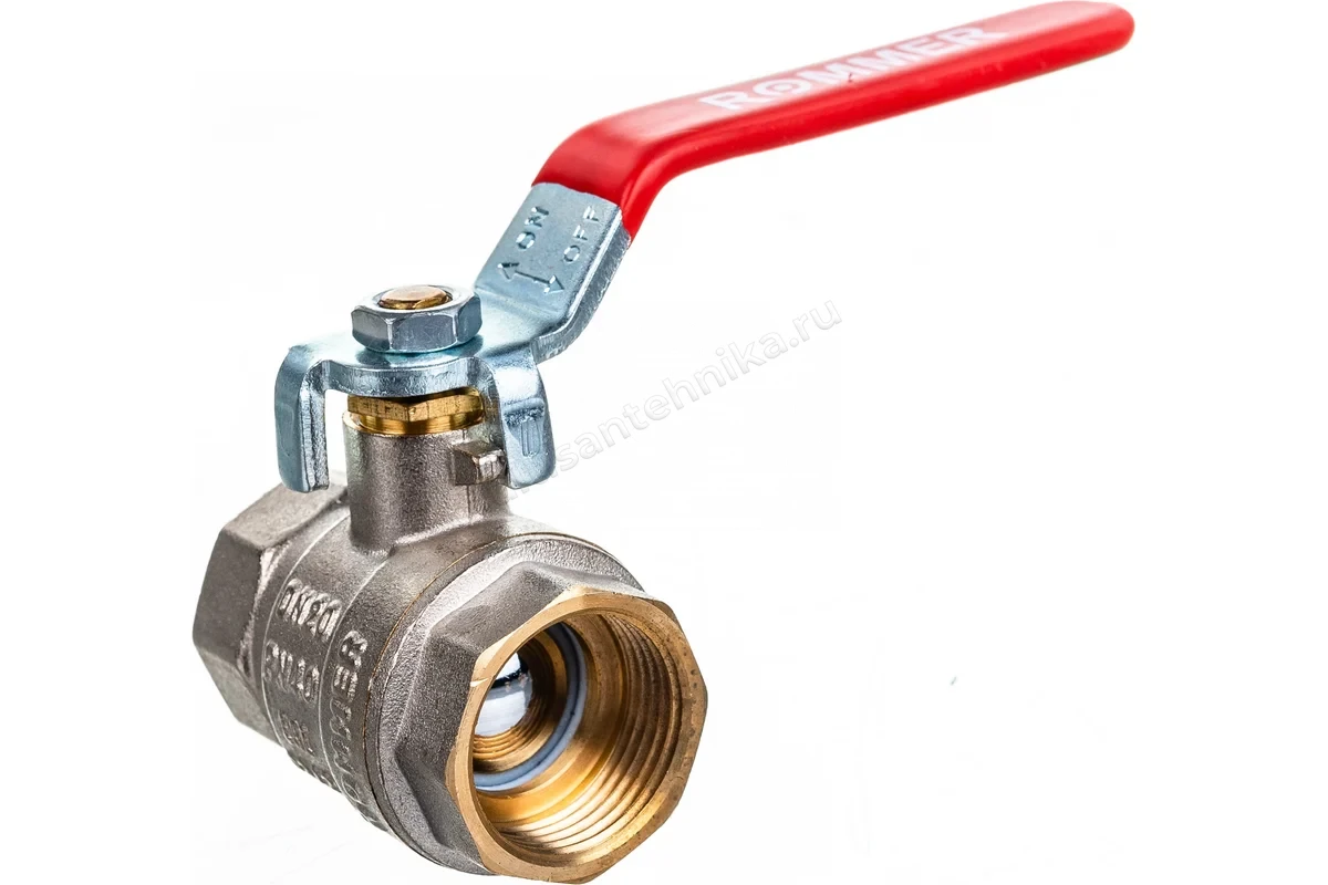 Кран Rommer шаровой полнопроходной 3/4" ВН/ВН RBV-0001-0110320