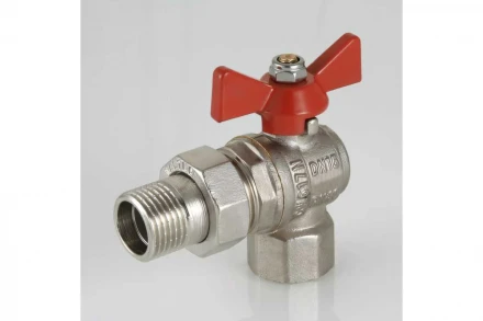 Шаровой угловой кран с полусгоном 1/2 вн.-нар Valtec BASE VT.228.N.04