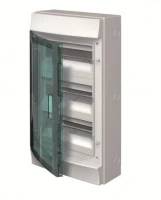  Бокс ABB настенный Mistral65 36М 3 ряда прозрачная дверь c клеммами серый 1SLM006501A1206
