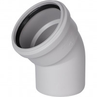 Отвод STOUT канализационный бесшумный D110х45° SKB-0010-011045
