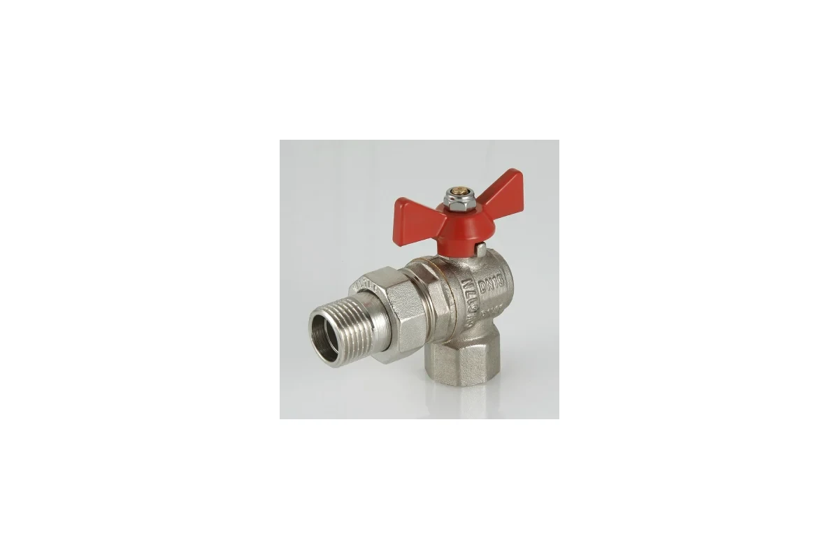 Шаровой угловой кран с полусгоном 1" вн.-нар. Valtec BASE VT.228.N.06