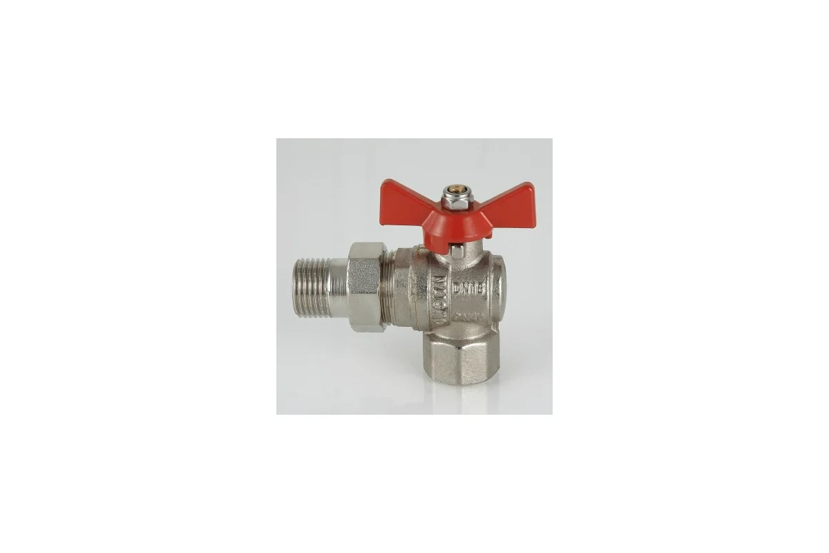Шаровой угловой кран с полусгоном 1" вн.-нар. Valtec BASE VT.228.N.06