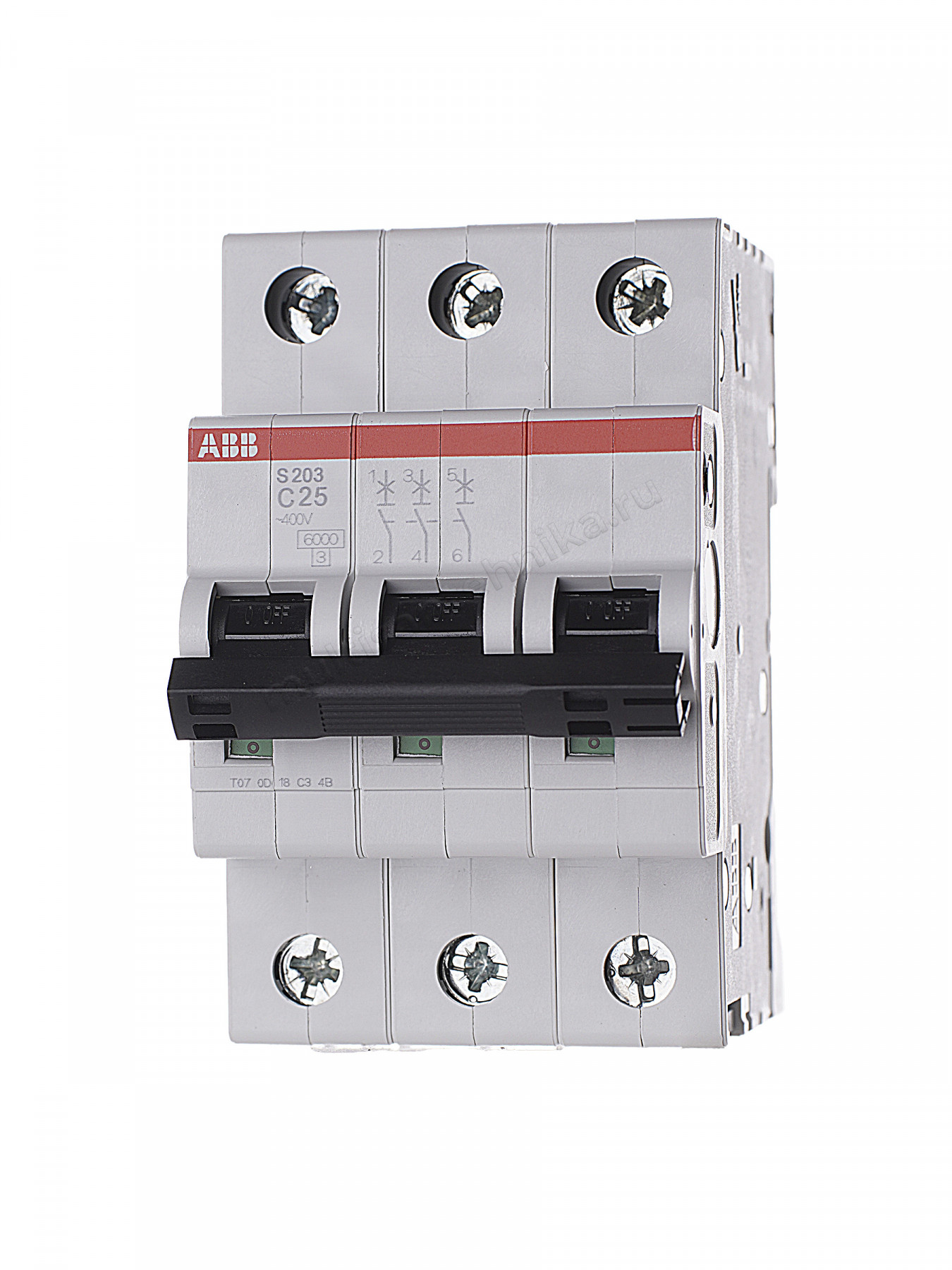 Автоматический выключатель ABB 3-полюсный S203 C25 2CDS253001R0254