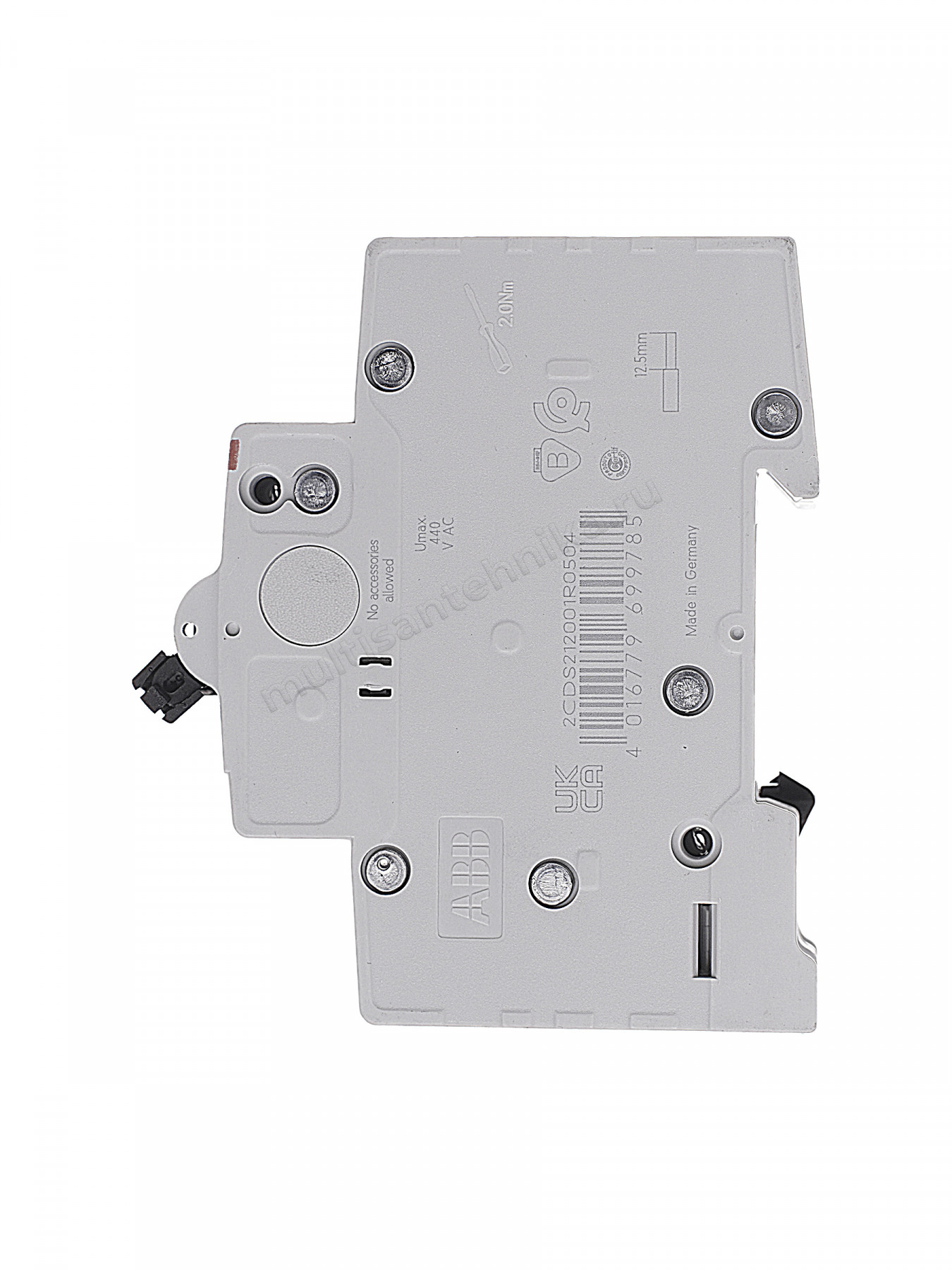 Автоматический выключатель ABB 2-полюсный SH202 C50 2CDS212001R0504