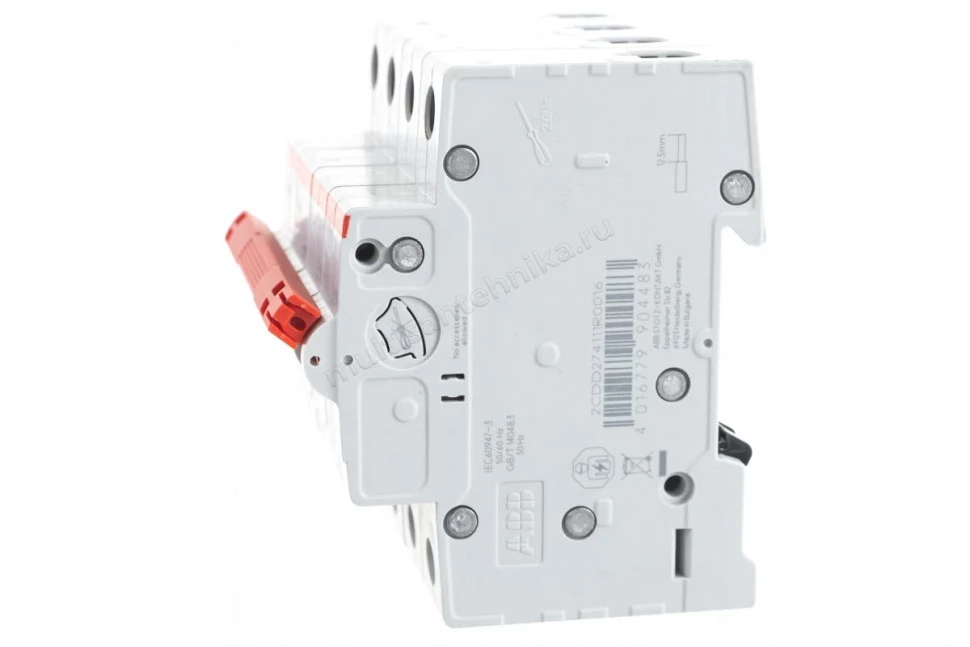 Рубильник ABB 4-полюсный SHD204/16 красный рычаг 2CDD274111R0016