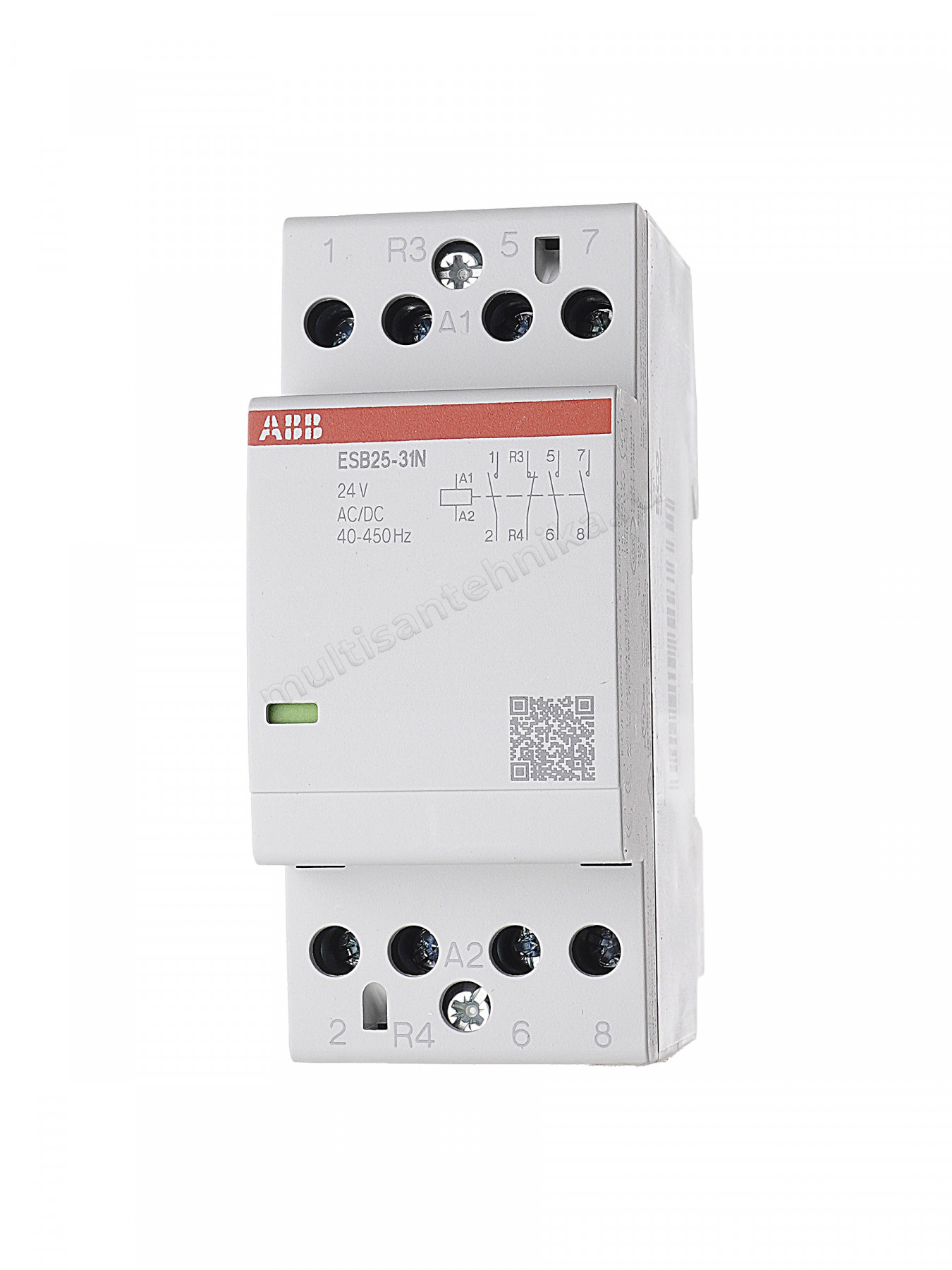 Контактор ABB ESB25-31N-01 модульный (25А АС-1, 3НО+1НЗ), катушка 24В AC/DC 1SAE231111R0131