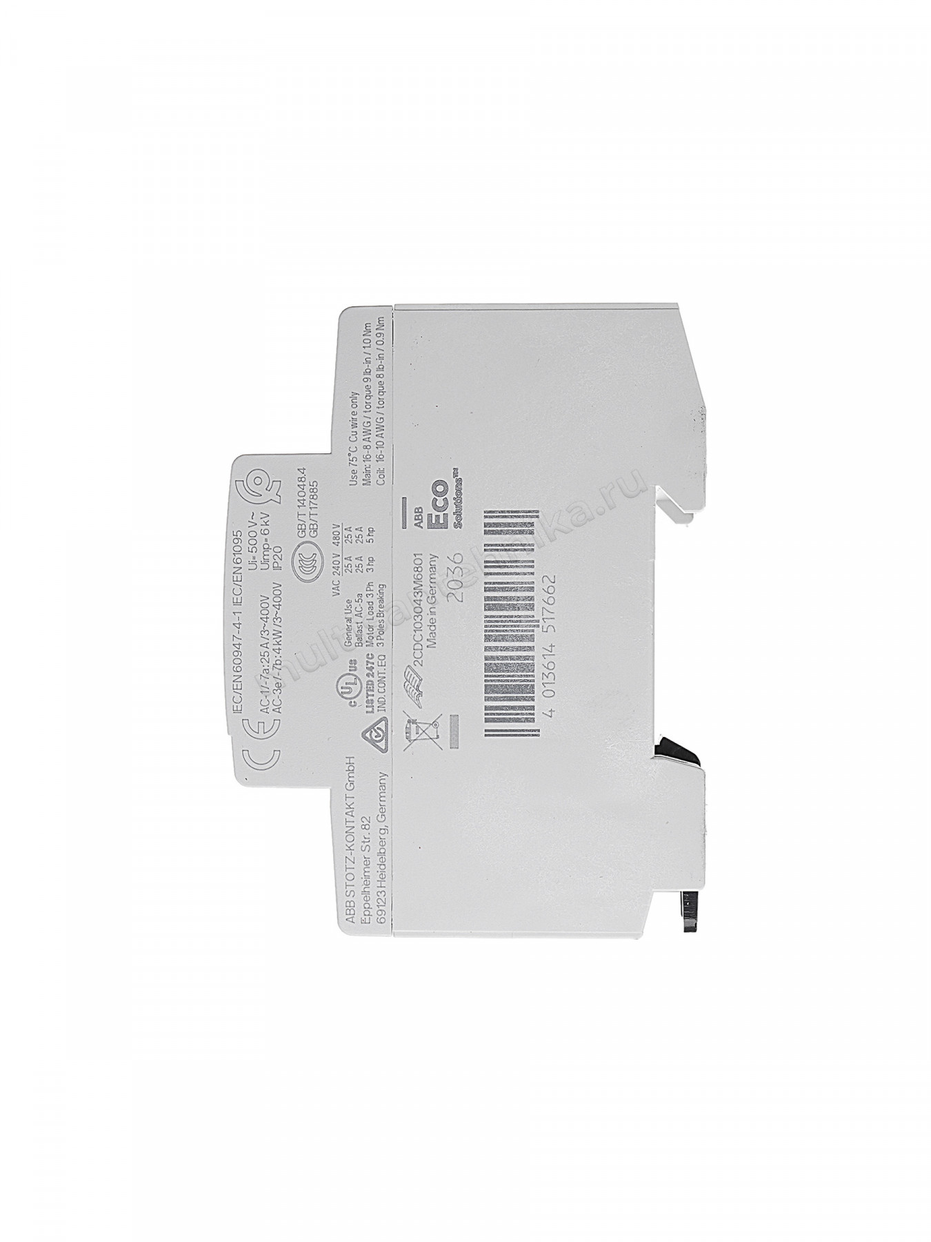 Контактор ABB ESB25-31N-01 модульный (25А АС-1, 3НО+1НЗ), катушка 24В AC/DC 1SAE231111R0131
