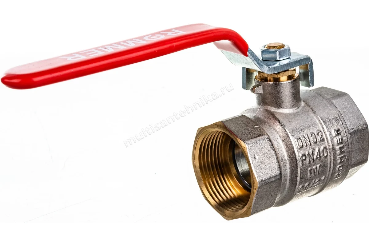 Кран Rommer шаровой полнопроходной 1 1/4" ВН/ВН RBV-0001-0110332