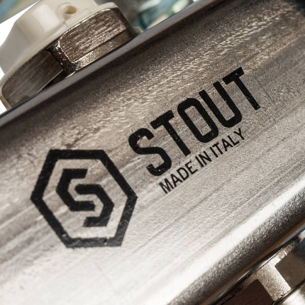 Коллектор STOUT из нержавеющей стали для радиаторной разводки 3 вых. SMS 0923 000003 вид 3