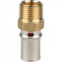 Переходник STOUT с наружной резьбой 3/4х26 прессовой винтовой SFP-0001-003426