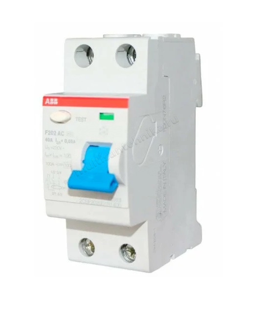 УЗО ABB 2 модуля F202  АС-40/0,03 2CSF202001R1400