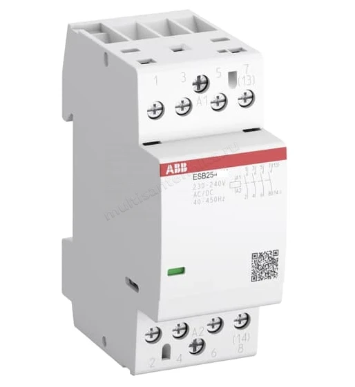 Контактор ABB ESB25-31N-06 модульный (25А АС-1, 3НО+1НЗ), катушка 230В AC/DC 1SAE231111R0631
