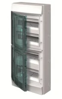  Бокс ABB настенный Mistral65 48М прозрачная дверь c клеммами серый 1SLM006501A1207
