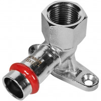 Угольник Rommer настенный с креплением ВПр-ВР 15x1/2" RSS-0011-001512