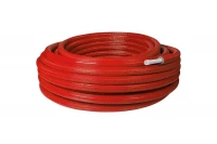 Труба STOUT с антидиффузионным слоем PE-Xa/EVOH в красной теплоизоляции 32х4,4 (бухта 50 метров) SPI-0003-003244