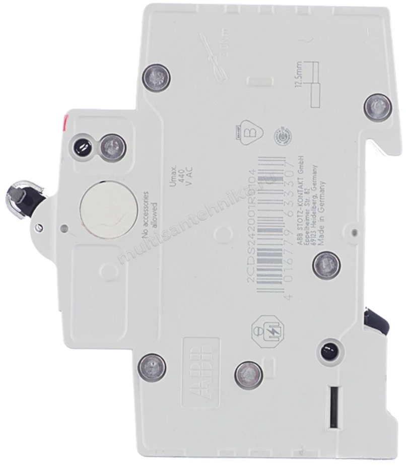 Автоматический выключатель ABB 2-полюсный SH202L C10 2CDS242001R0104