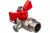Шаровой кран для подключения манометра VALTEC 1/2нар -1/2вн. VT.806.N.0404