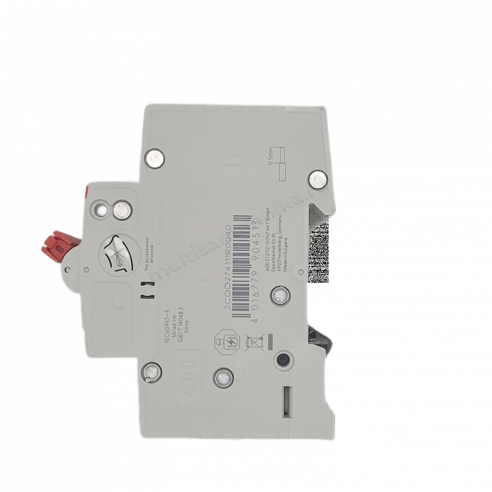 Рубильник ABB 4-полюсный SHD204/40 красный рычаг 2CDD274111R0040