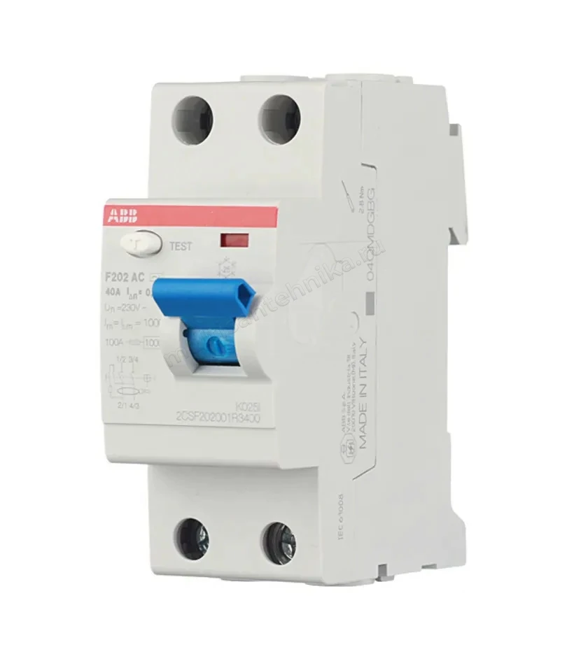 УЗО ABB 2 модуля F202  АС-40/0,3 2CSF202001R3400