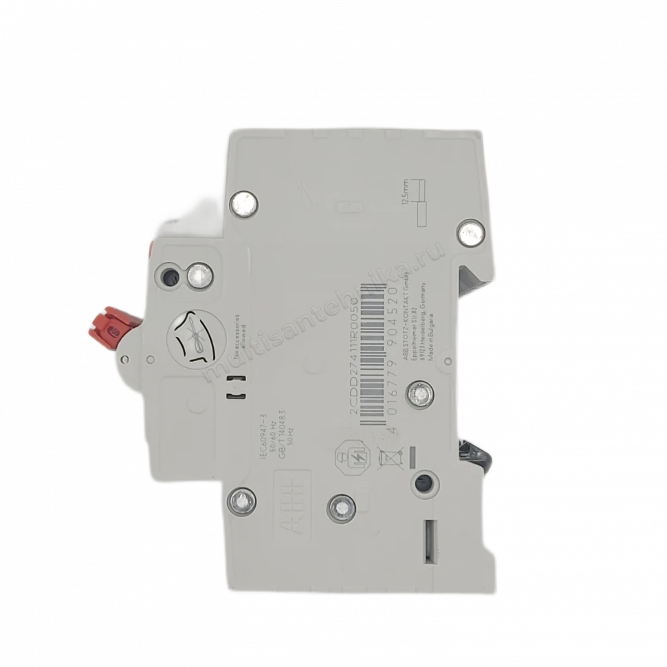 Рубильник ABB 4-полюсный SHD204/50 красный рычаг 2CDD274111R0050
