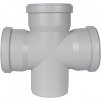 Крестовина STOUT  одноплоскостная канализационная бесшумная D110х87° SKB-0018-011087