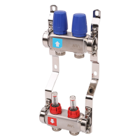 Коллекторная группа MVI из нержавеющей стали в сборе с расходомерами, 2 вых. MS.502.06