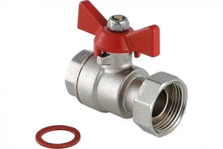 Шаровой кран Valtec с накидной гайкой 1/2"x3/4" внутренняя-внутренняя VT.241.N.0405