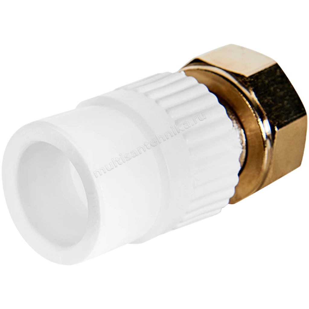 Муфта Pro Aqua комбинированная с накидной гайкой евроконус 20x3/4" PA75010P