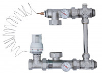 Насосно-смесительный узел TIM  для теплого пола 130мм комбимикс (без насоса) JH-1032