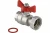 Шаровой кран Valtec с накидной гайкой 3/4"x1" внутренняя-внутренняя VT.241.N.0506