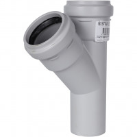 Тройник STOUT канализационная бесшумная D58х45° SKB-0015-585845