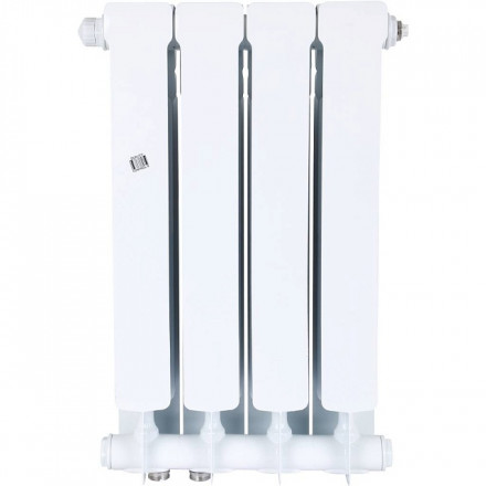 Биметаллический радиатор STOUT Space 500 4 секции нижнее правое подключение SRB-0320-050004