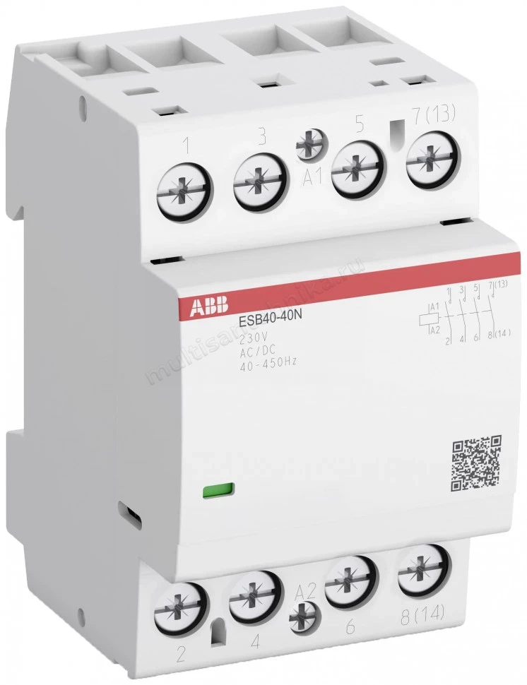 Контактор ABB ESB40-31N-06 модульный (40А АС-1, 3НО+1НЗ), катушка 230В AC/DC 1SAE341111R0631