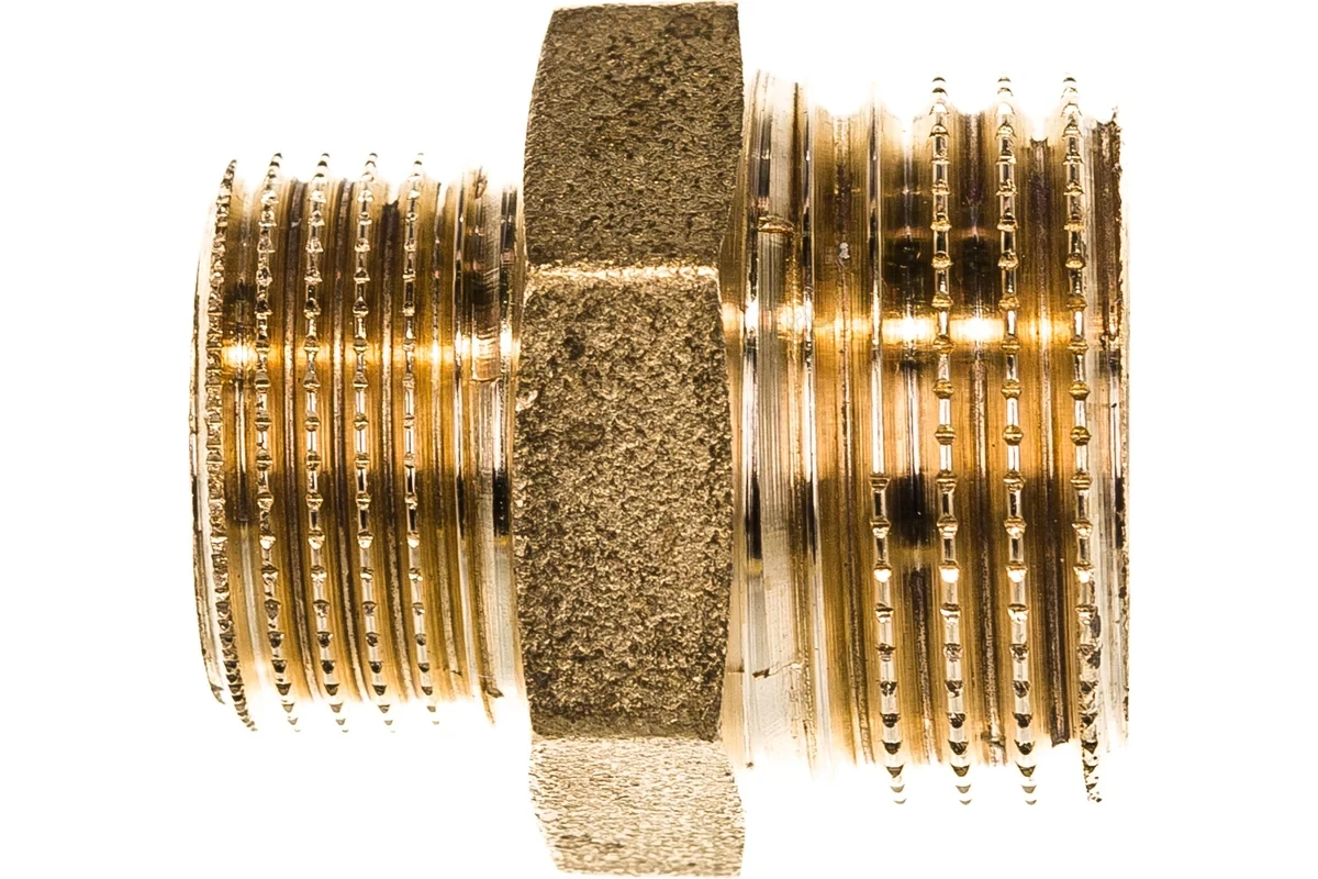 Ниппель STOUT переходной наружная резьба 1/2"x3/8" SFT-0003-001238