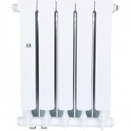 Биметаллический радиатор STOUT Space 500 5 секции нижнее правое подключение SRB-0320-050005