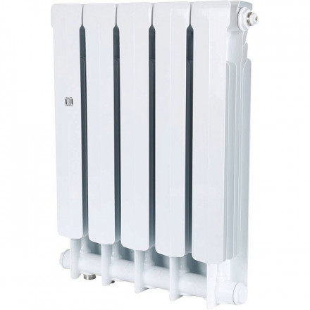 Биметаллический радиатор STOUT Space 500 5 секции нижнее правое подключение SRB-0320-050005