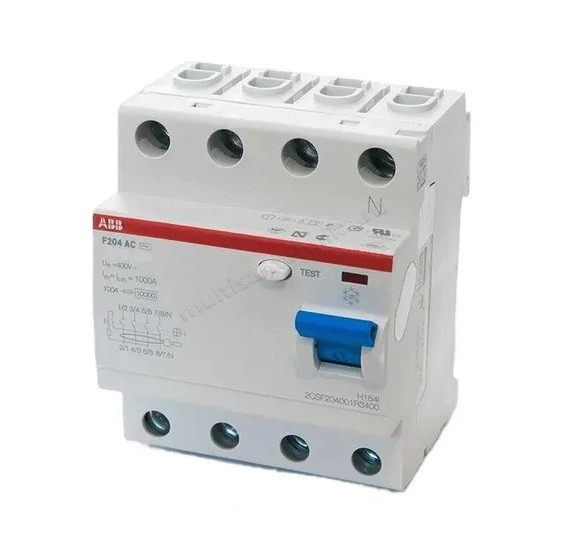 УЗО ABB 4 модуля F204  АС-25/0,1 2CSF204001R2250