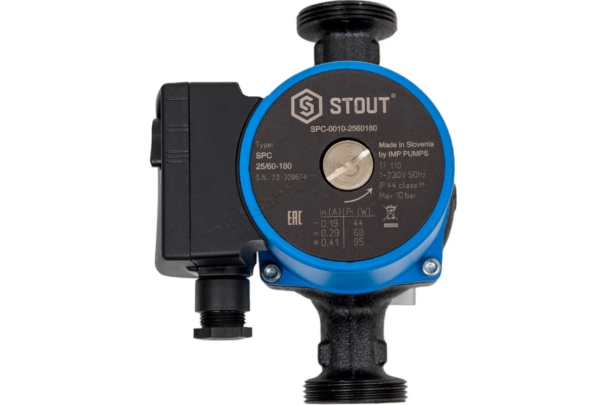Насос Stout циркуляционный 25/60 180 мм SPC-0010-2560180