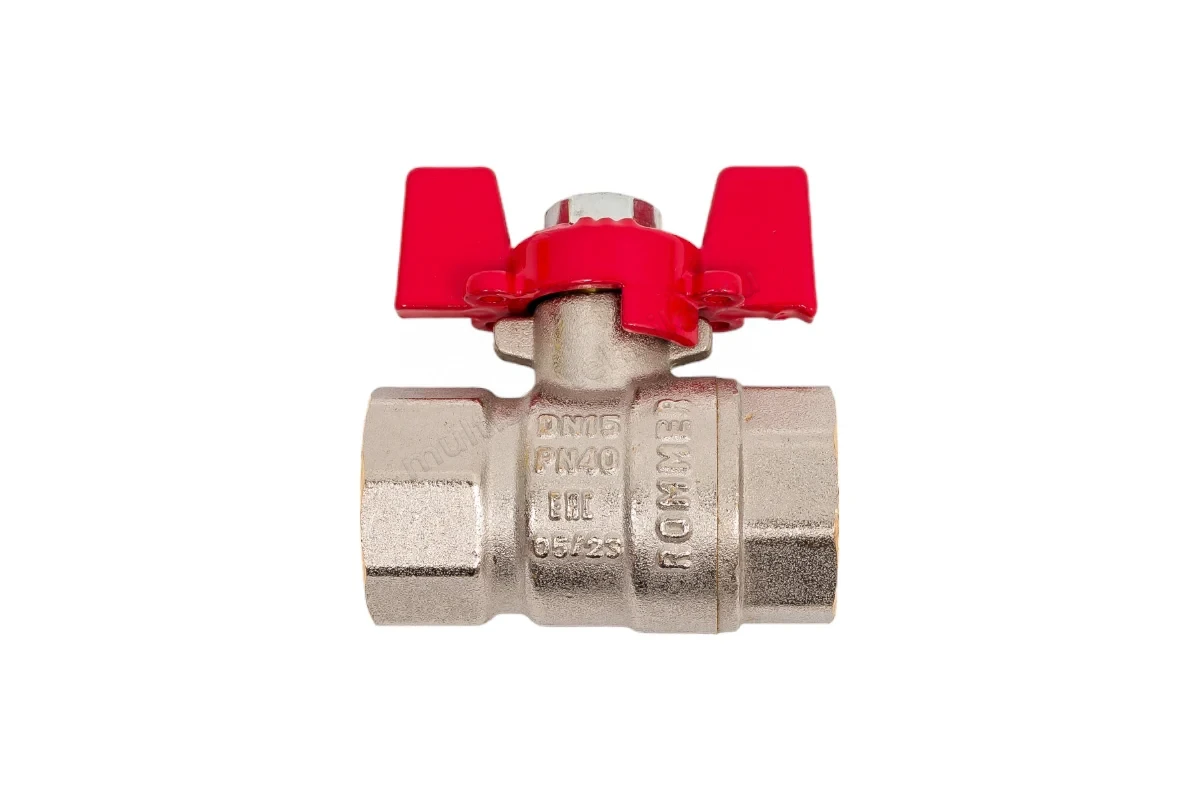 Кран Rommer шаровой полнопроходной 1/2" ВН/ВН RBV-0003-0110215